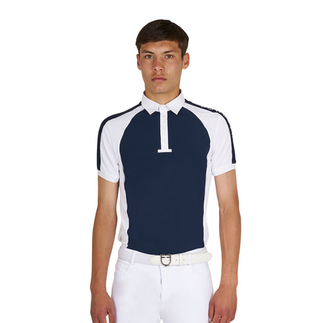 Polo uomo da concorso slip fit quattro bottoni Equestro