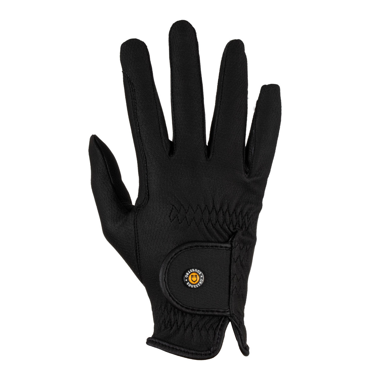 Guanti unisex in pelle sintetica con chiusura a strappo Equestro