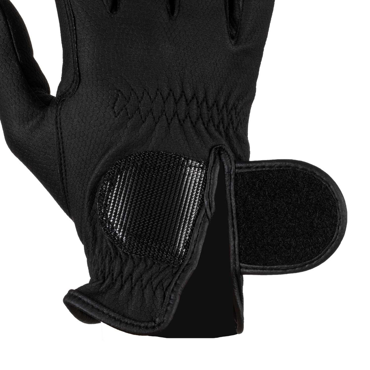 Guanti unisex in pelle sintetica con chiusura a strappo Equestro