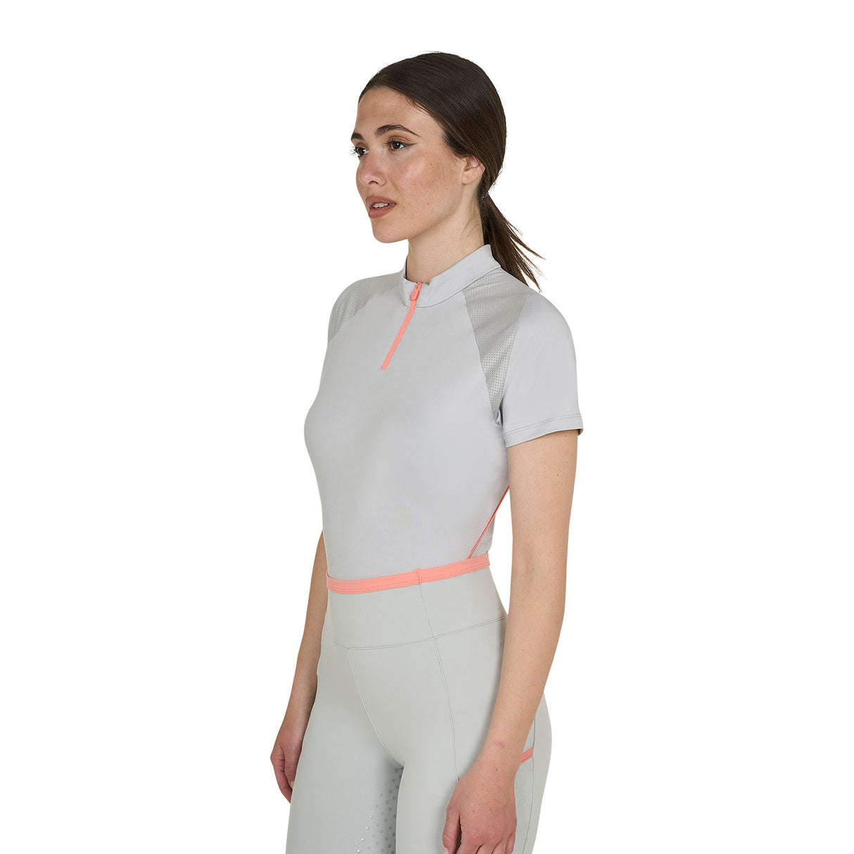 Polo tecnica donna slim fit da allenamento Equestro