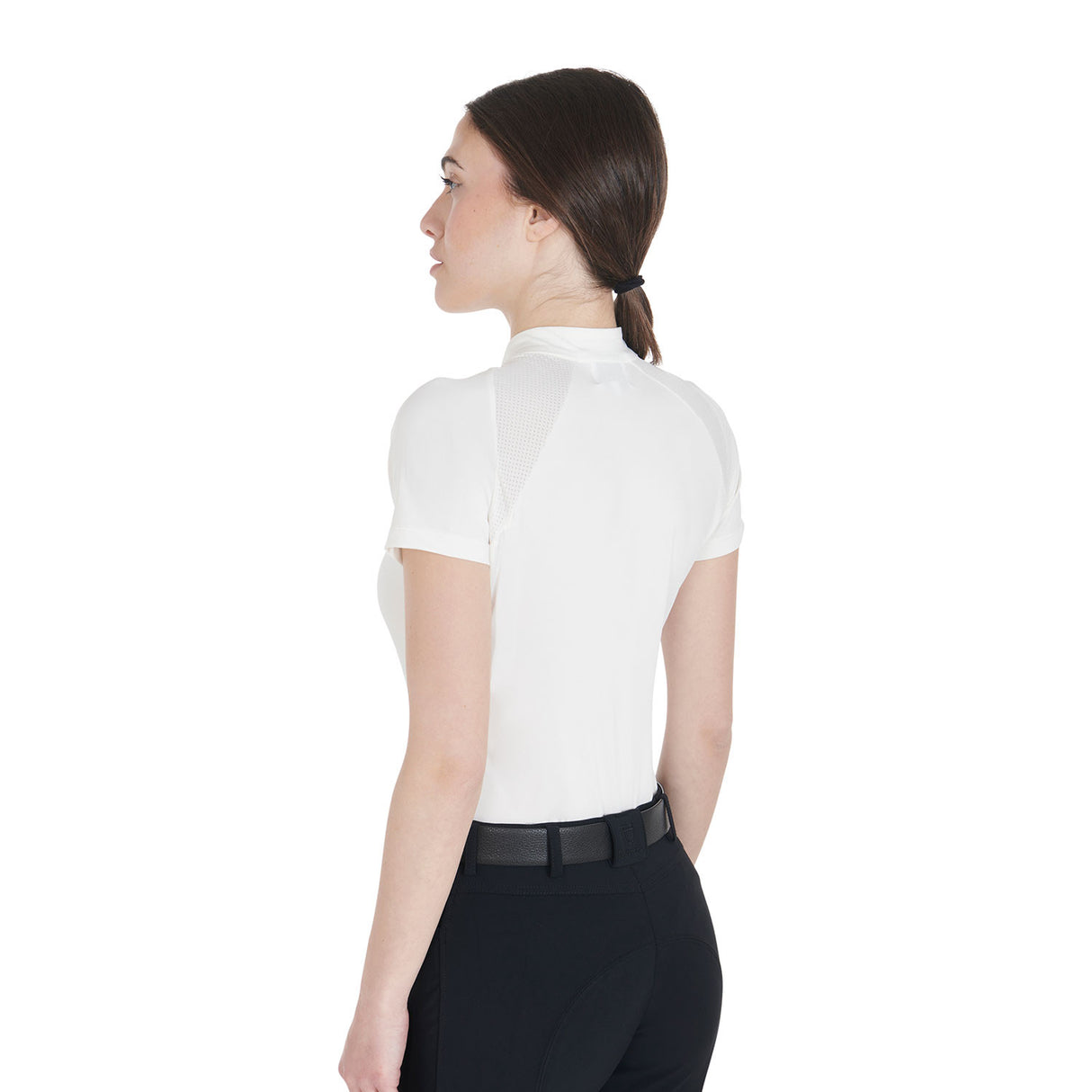 Polo tecnica donna slim fit da allenamento Equestro