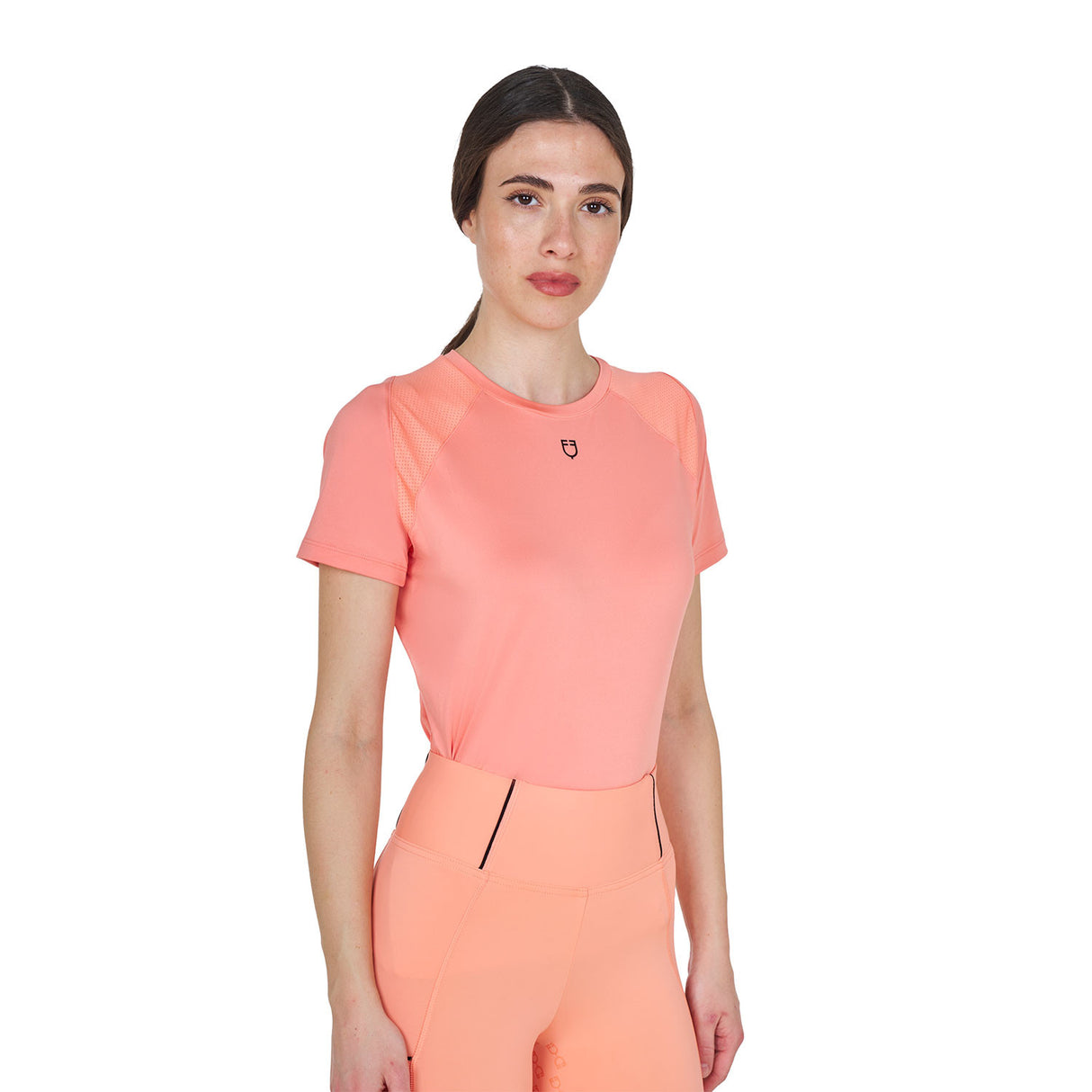 T-shirt tecnica donna slim fit da allenamento Equestro
