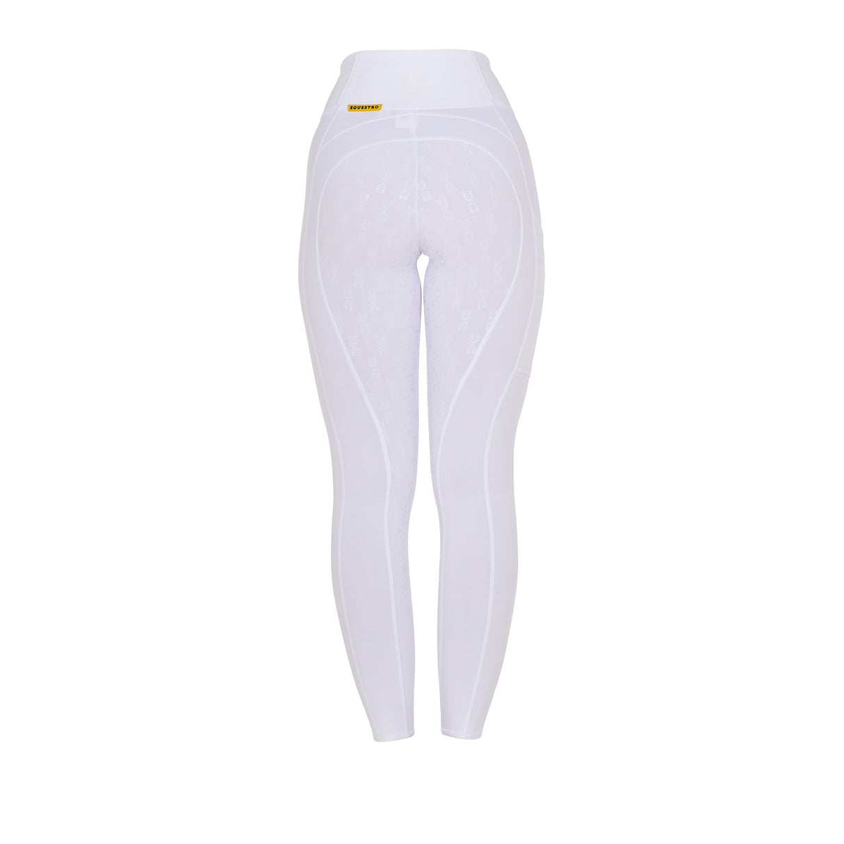 Leggings Equestro donna full grip con logo bianco