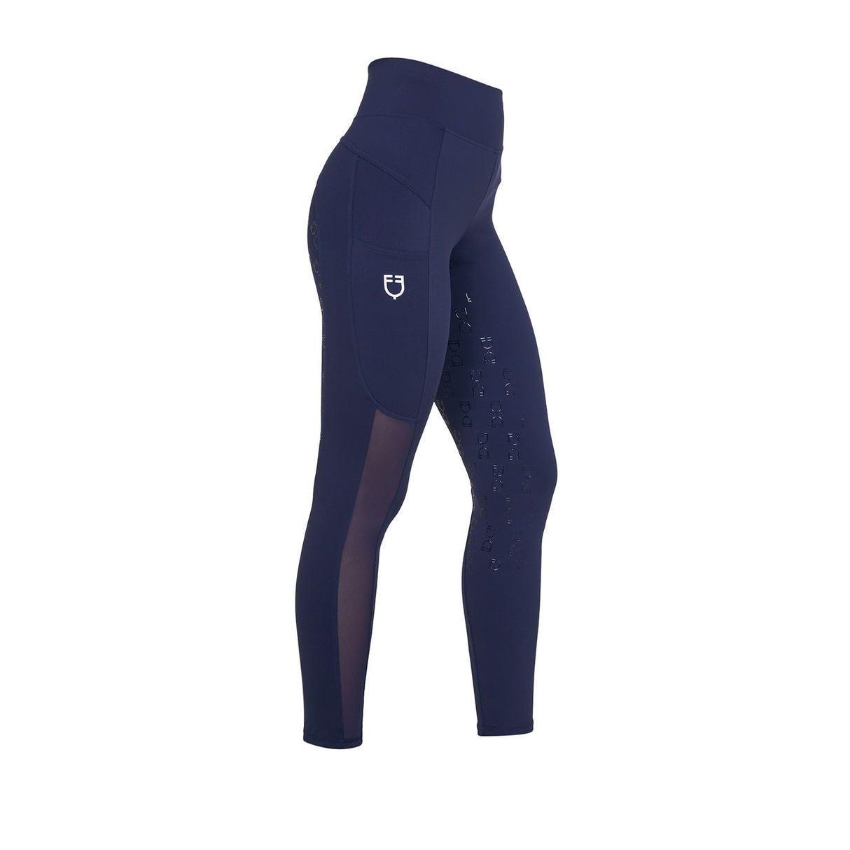 Leggings donna slim fit inserti micro mesh Equestro