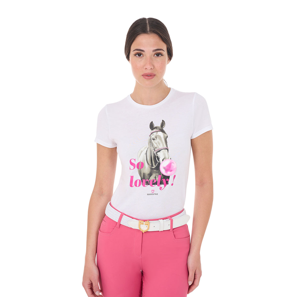 T-shirt donna So Lovely in cotone Equestro