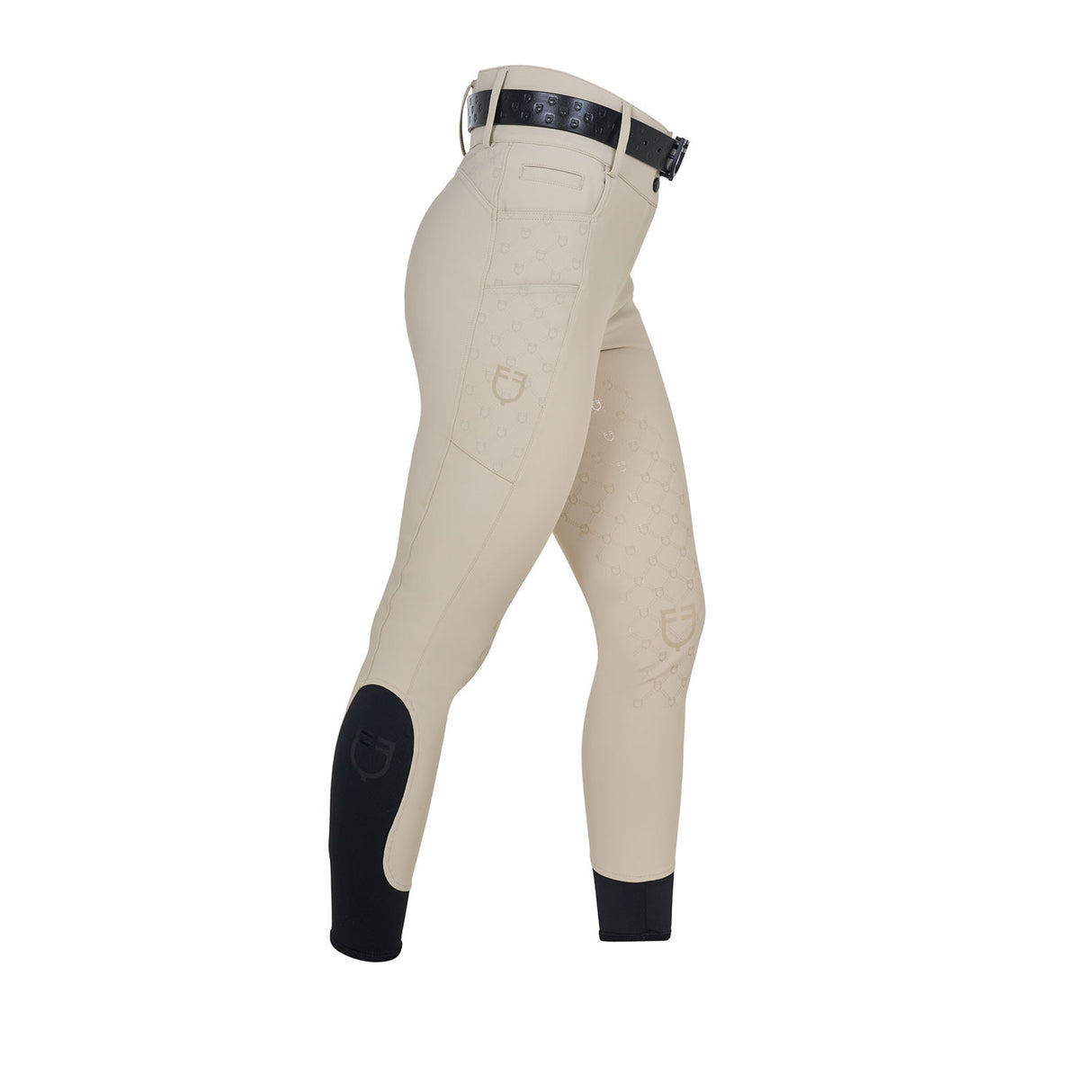 Pantaloni donna a vita alta monogram Equestro