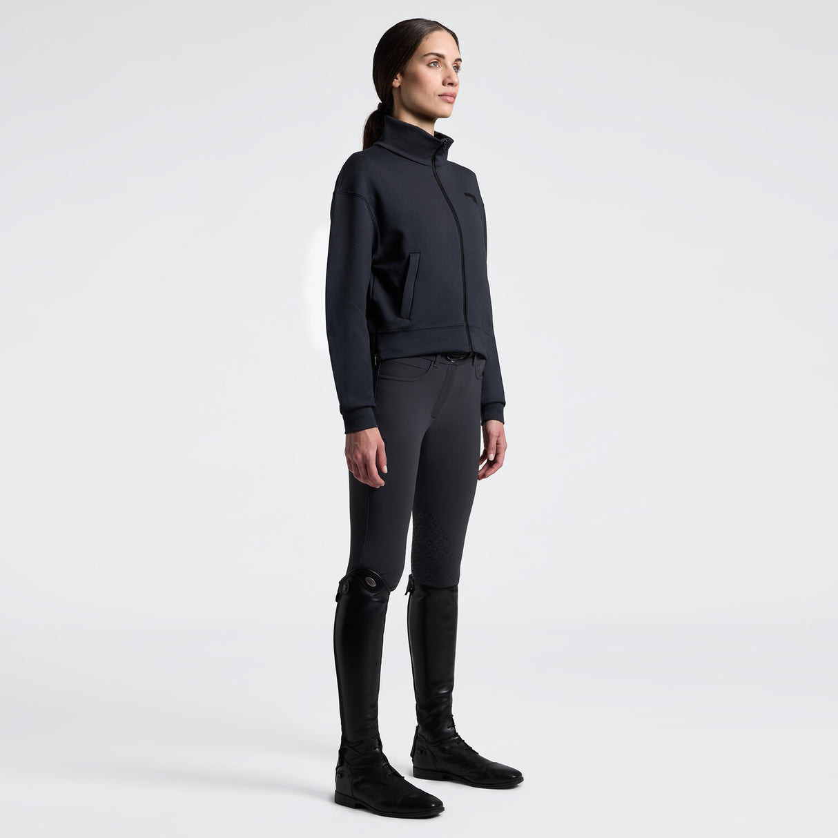 Felpa con Cappuccio e Zip da Donna | Cavalleria Toscana