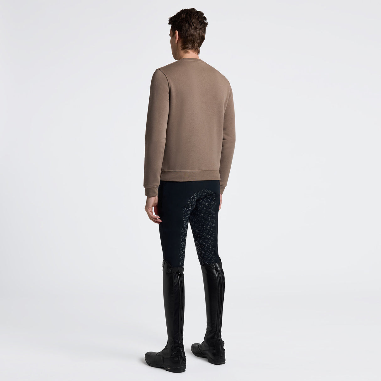 Felpa da Uomo Cavalleria Toscana Girocollo in Cotone con Log