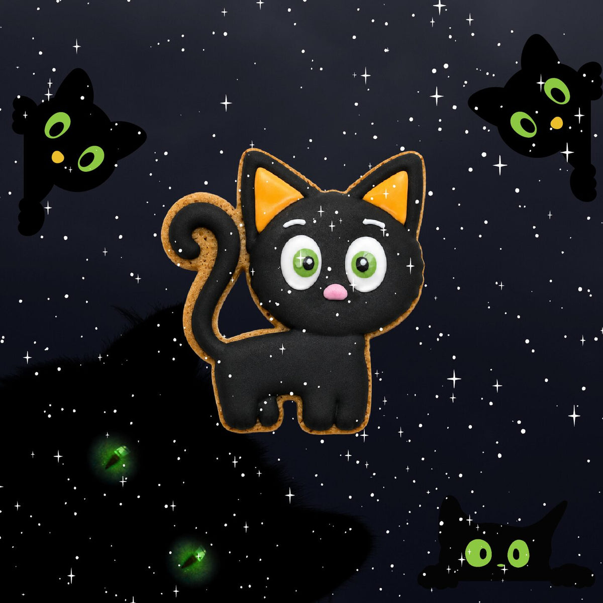 Biscotto edizione limitata Halloween GATTO NERO Candy Horse