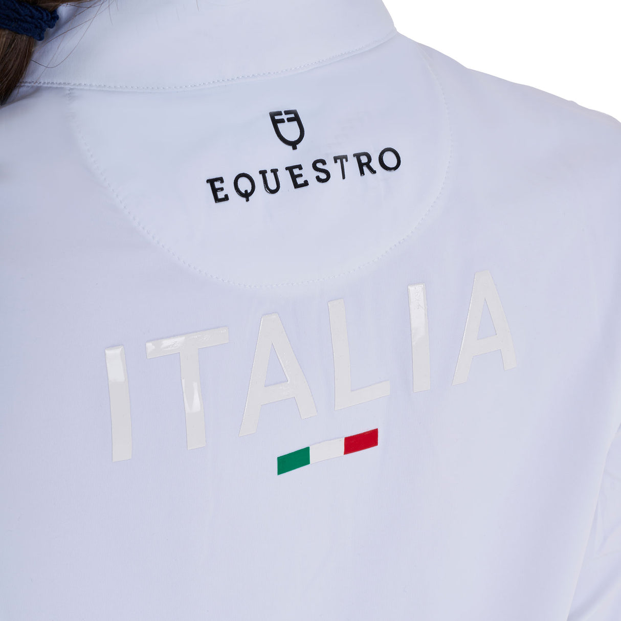 Polo bambina da concorso maniche lunghe Equestro X FISE