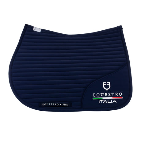 Sottosella salto Equestro X Fise trapuntatura orizzontale e logo ricamato