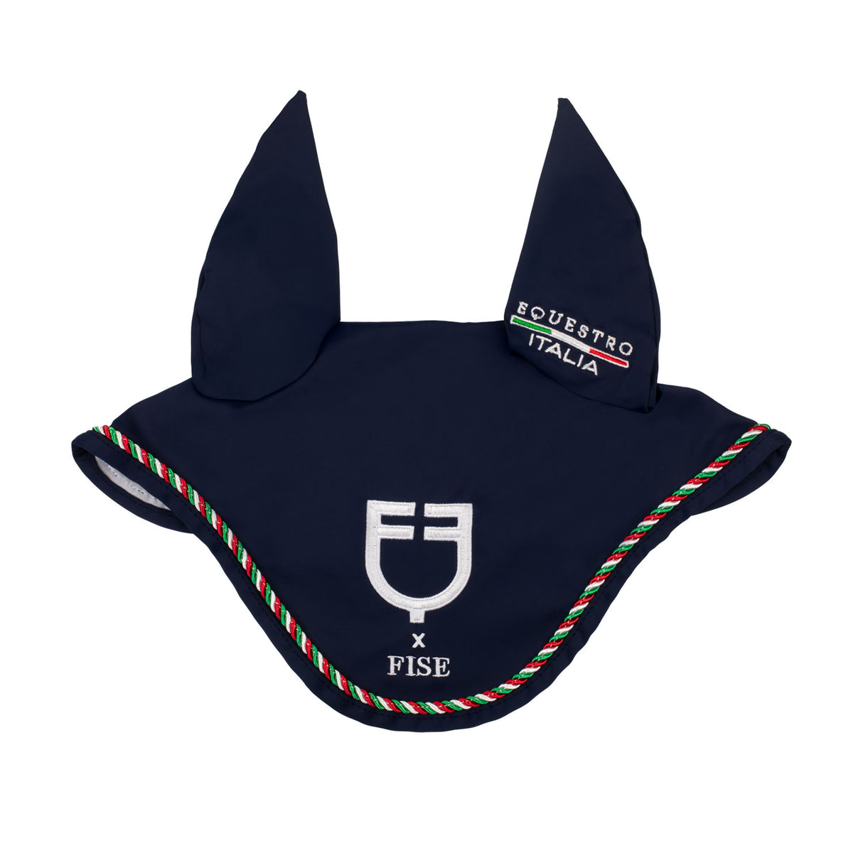 Cuffietta con piping tricolore Equestro X FISE