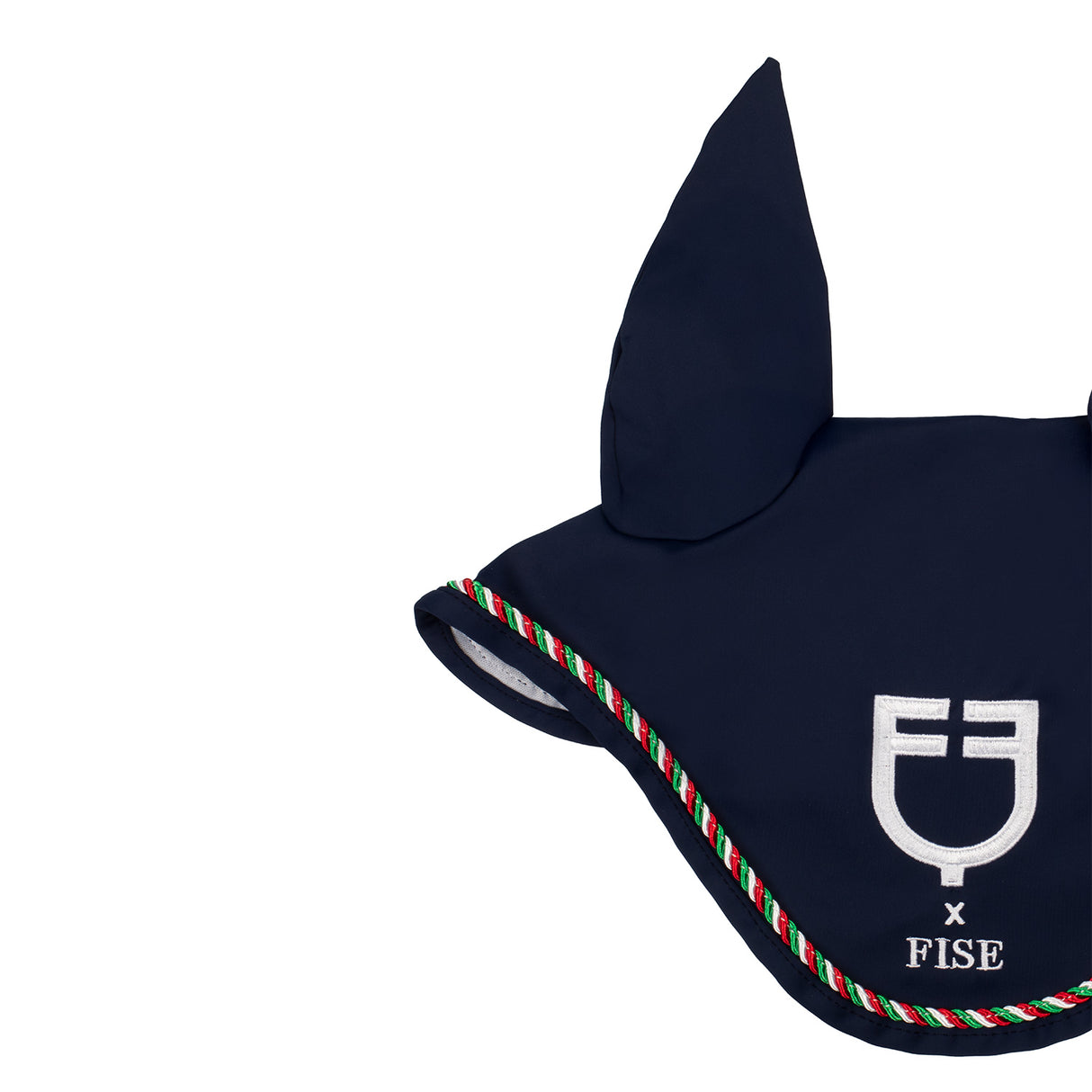 Cuffietta con piping tricolore Equestro X FISE