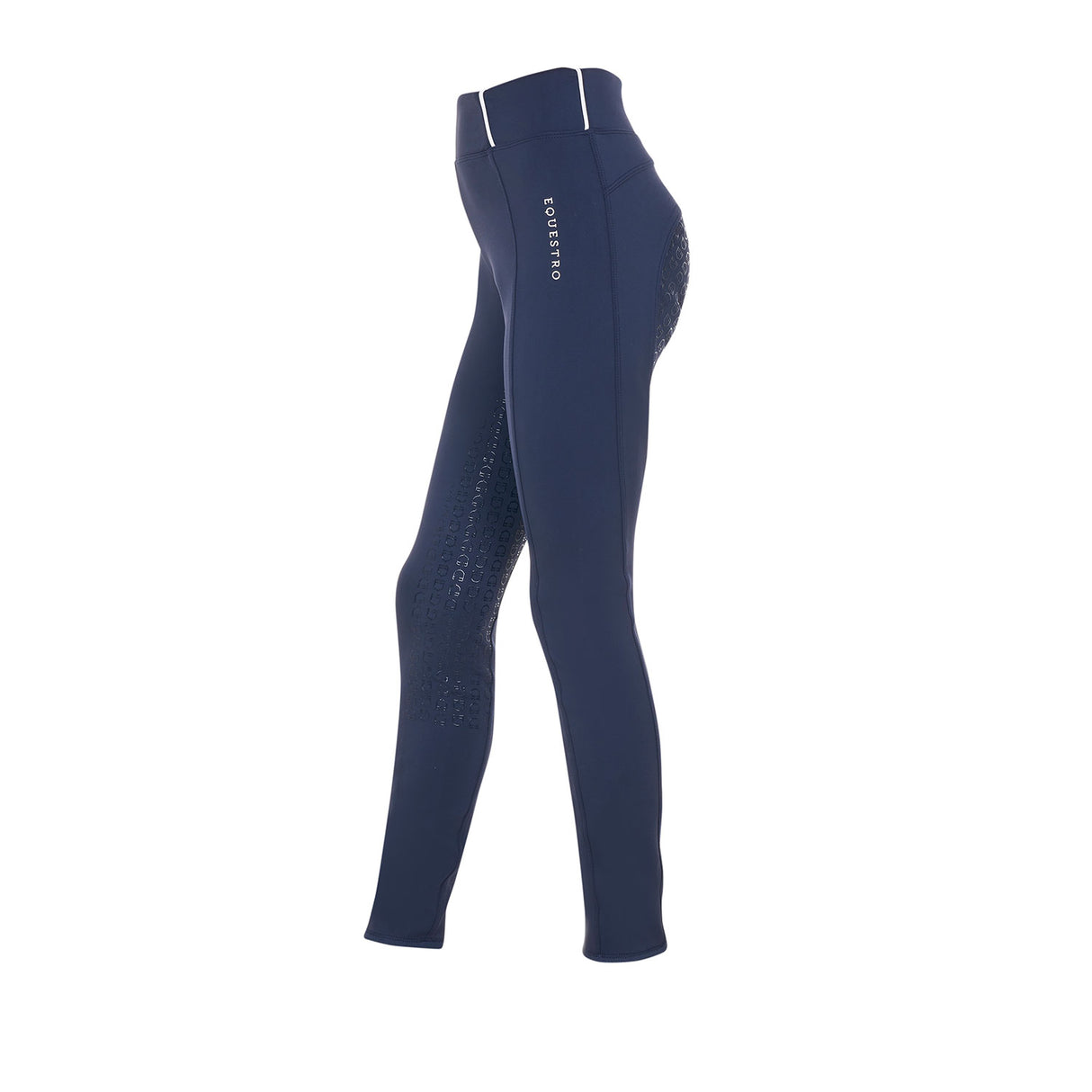 Leggings bambina slim fit full grip Equestro X FISE navy blazer