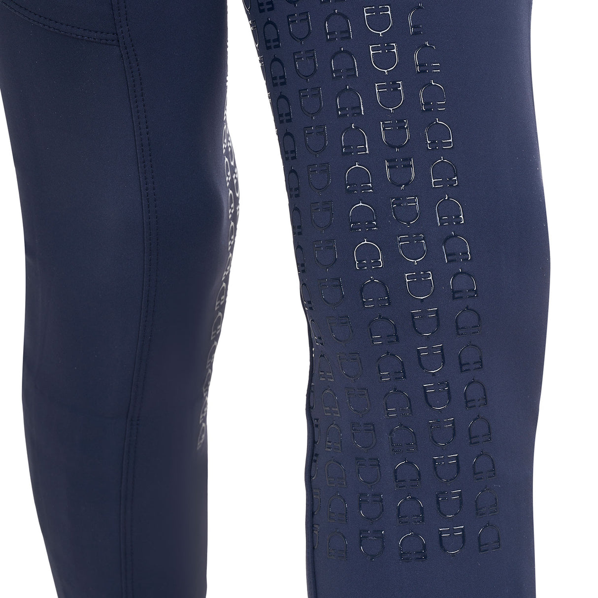 Leggings bambina slim fit full grip Equestro X FISE navy blazer