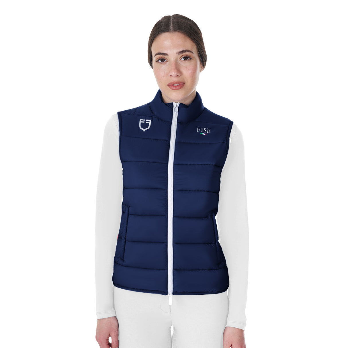Smanicato donna slim fit Equestro X FISE
