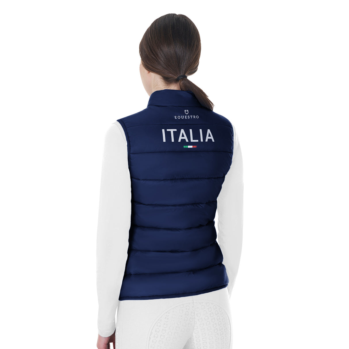 Smanicato donna slim fit Equestro x Fise