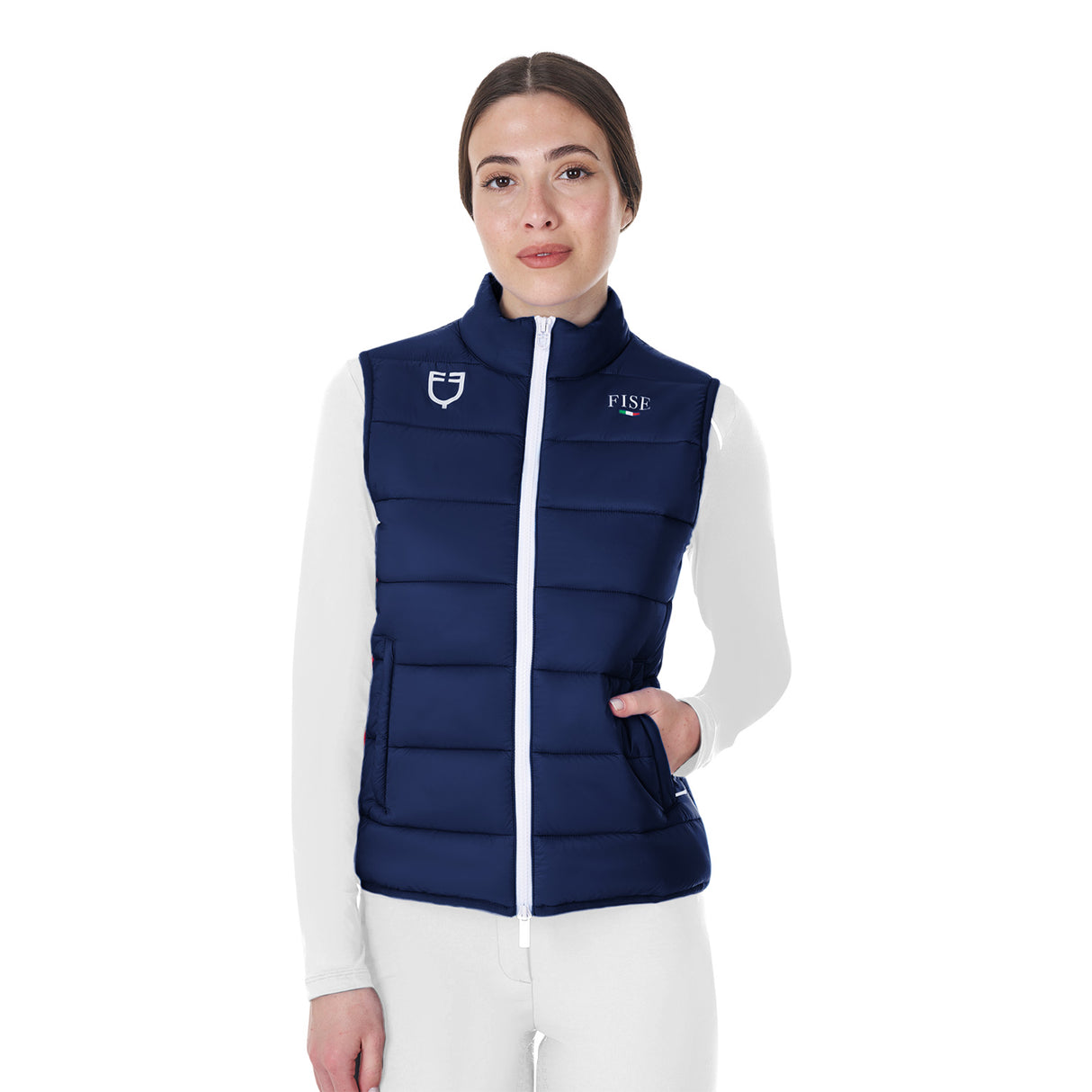 Smanicato donna slim fit Equestro X FISE