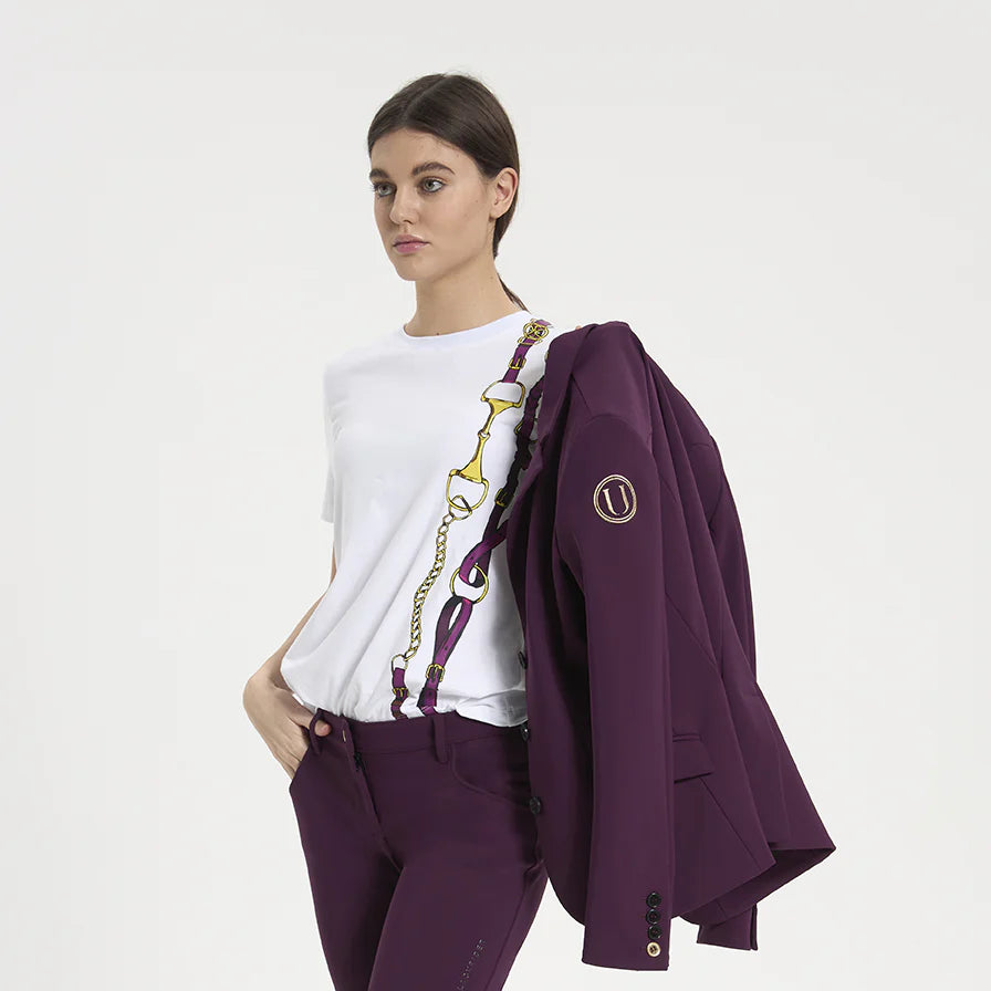 T-shirt tempo libero donna Lapis burgundy Ublack