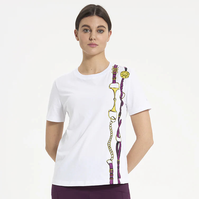 T-shirt tempo libero donna Lapis burgundy Ublack