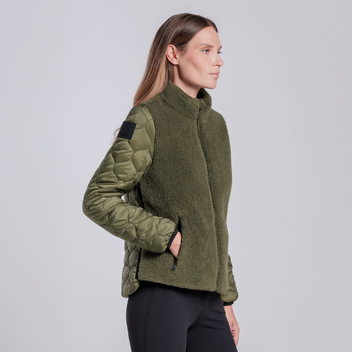 MAGLIA IN PILE TEDDY CON ZIP DA DONNA Cavalleria Toscana