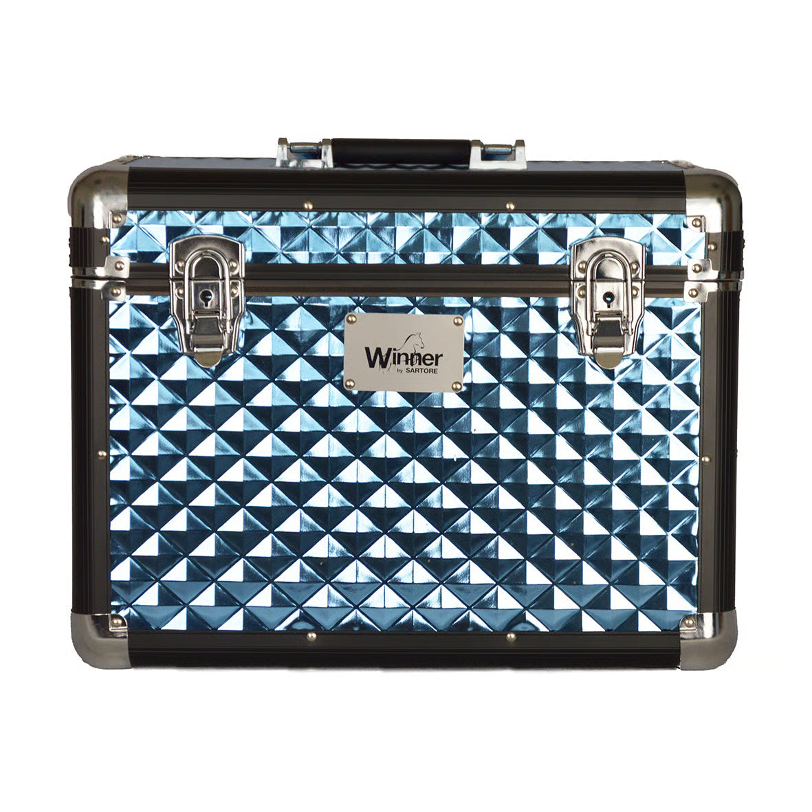 BAULETTO DIAMOND GROOMING AZZURRO 40X30X30 WINNER CON SEPARATORI
