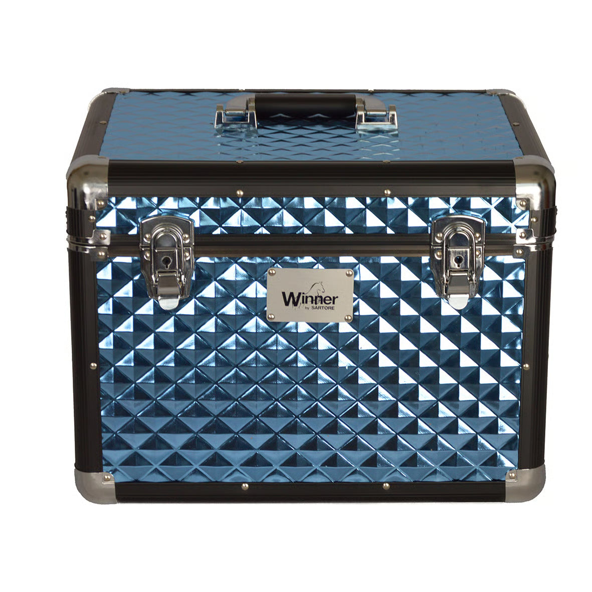 BAULETTO DIAMOND GROOMING AZZURRO 40X30X30 WINNER CON SEPARATORI