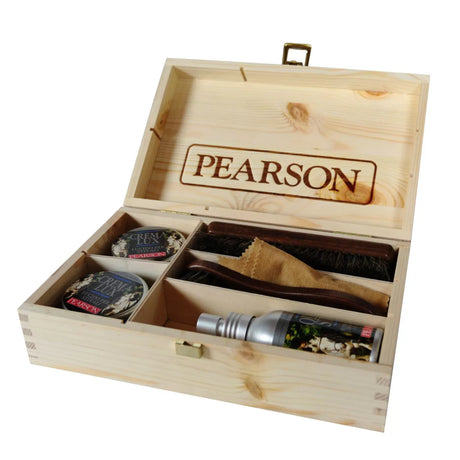 Cofanetto per la pulizia dello stivale in cuio 'Kit Rider' Pearson