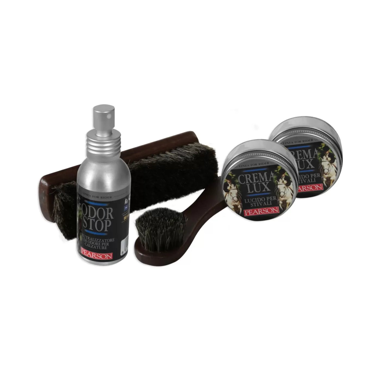 Cofanetto per la pulizia dello stivale in cuio 'Kit Rider' Pearson