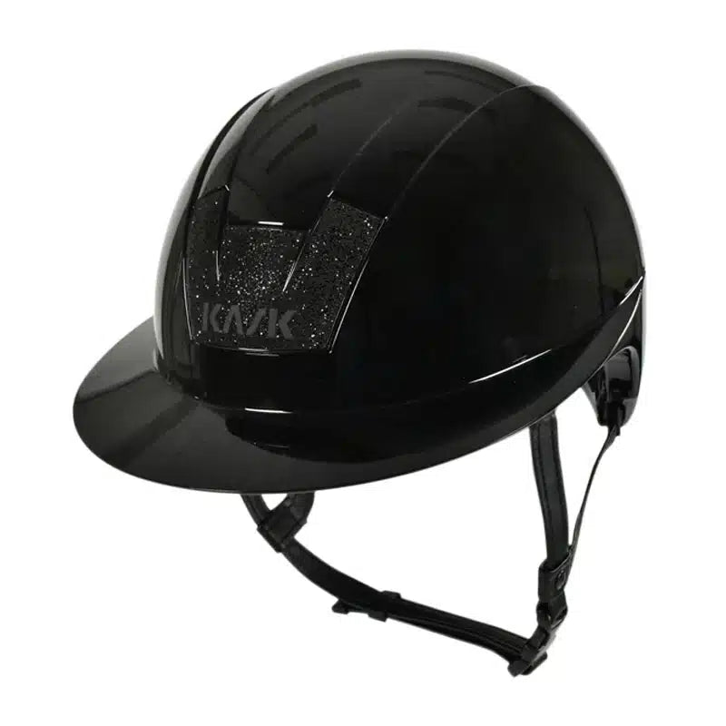 Kask Kooki Lady visiera polo black shine crystals carpet