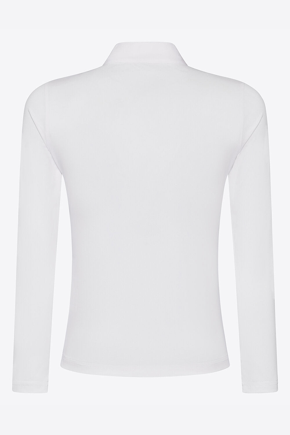 Polo da Competizione RG da Bambina in Jersey Piquet con Zip