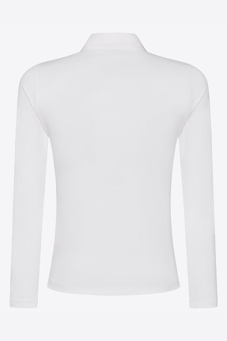 Polo da Competizione RG da Bambina in Jersey Piquet con Zip