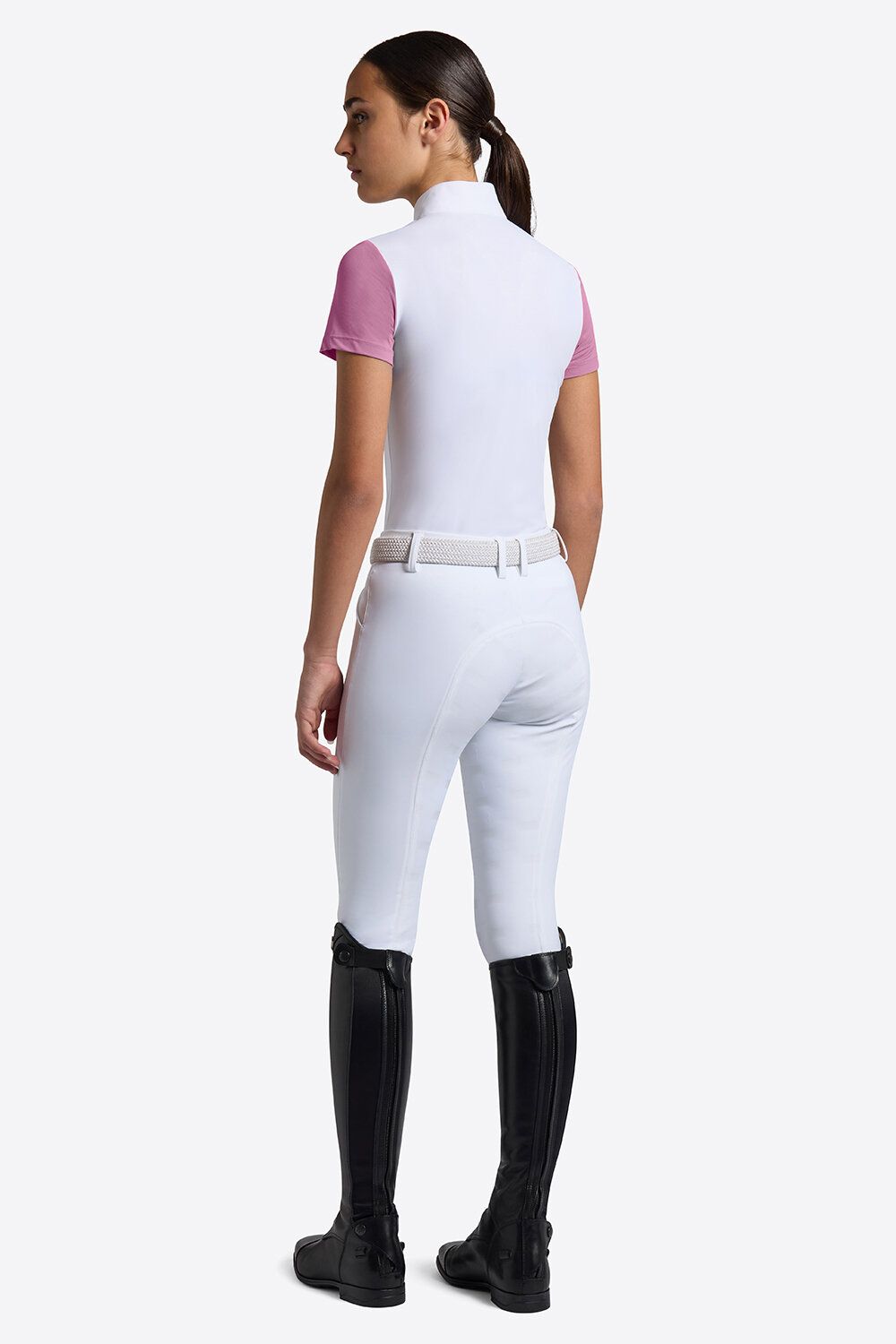 Camicia da gara bambina RG maniche corte con Inserti in Jersey Microforato