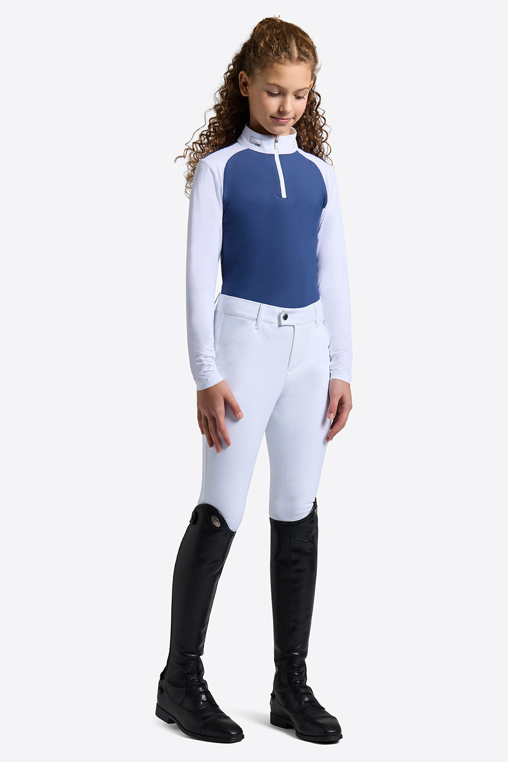 Camicia da Competizione Rider’s Gene da bambina in Jersey con Inserti Forati