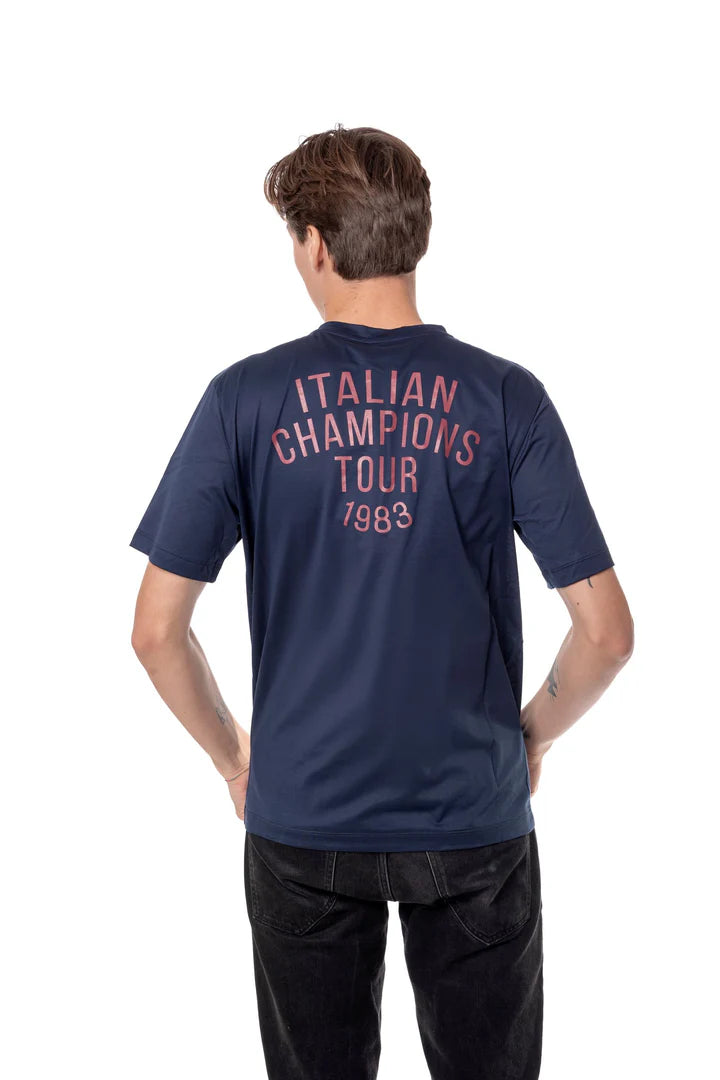 T-shirt stampata blu navy - Collezione Pompei ITC
