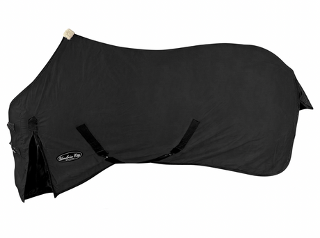 Coperta con copricoda e cinghie incrociate