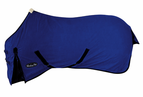 Coperta con copricoda e cinghie incrociate