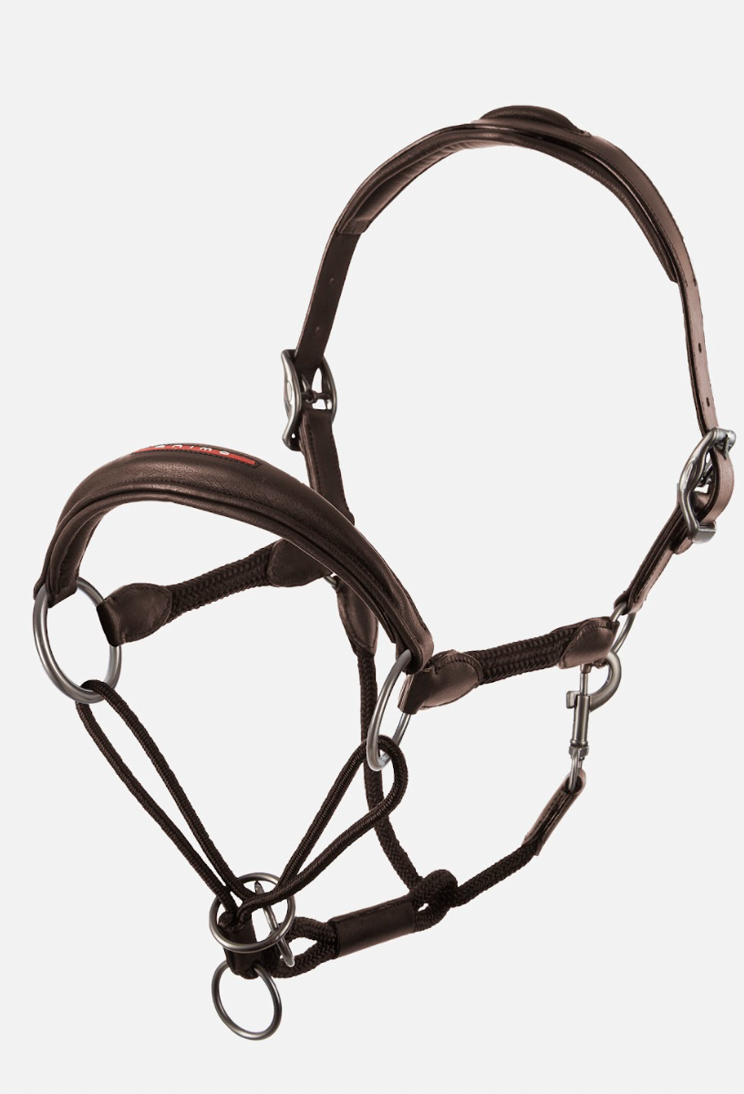 Capezza in cuoio e corda Animo modello Utah Marrone