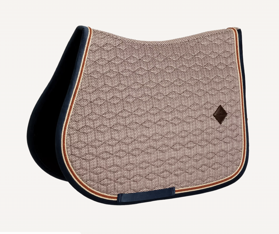 Saddle Pad Pied-de-Poule Jumping con cuffia Kentucky