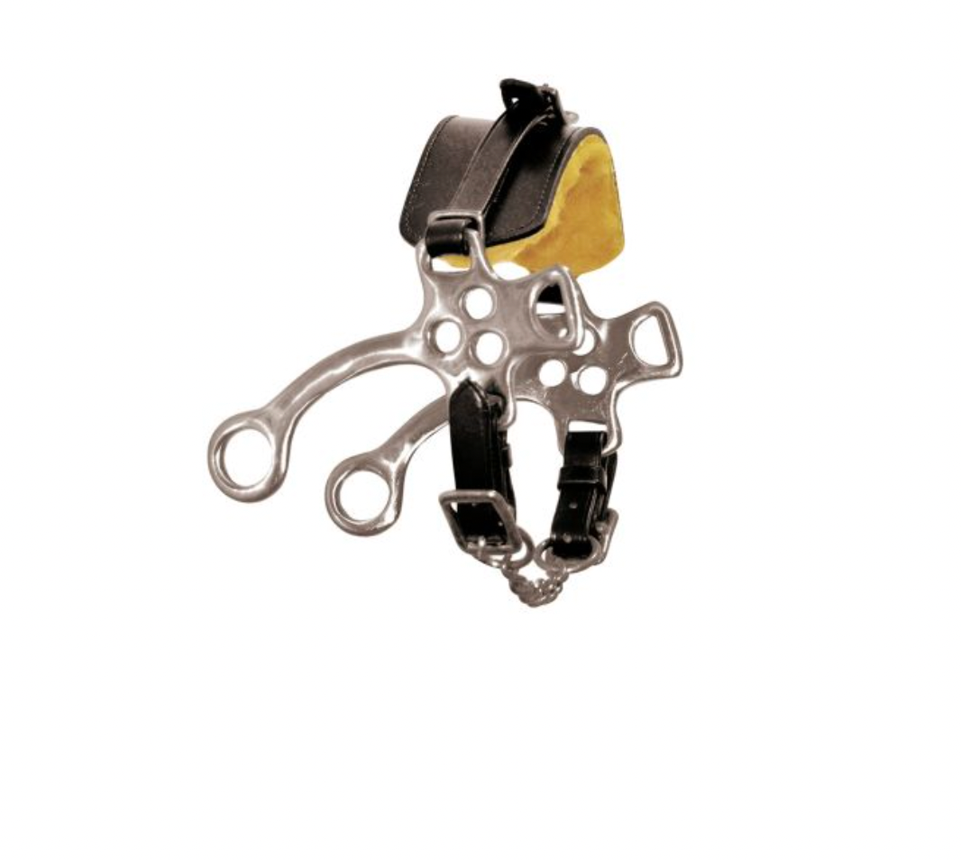 HACKAMORE INOX C/NASALINA CUOIO