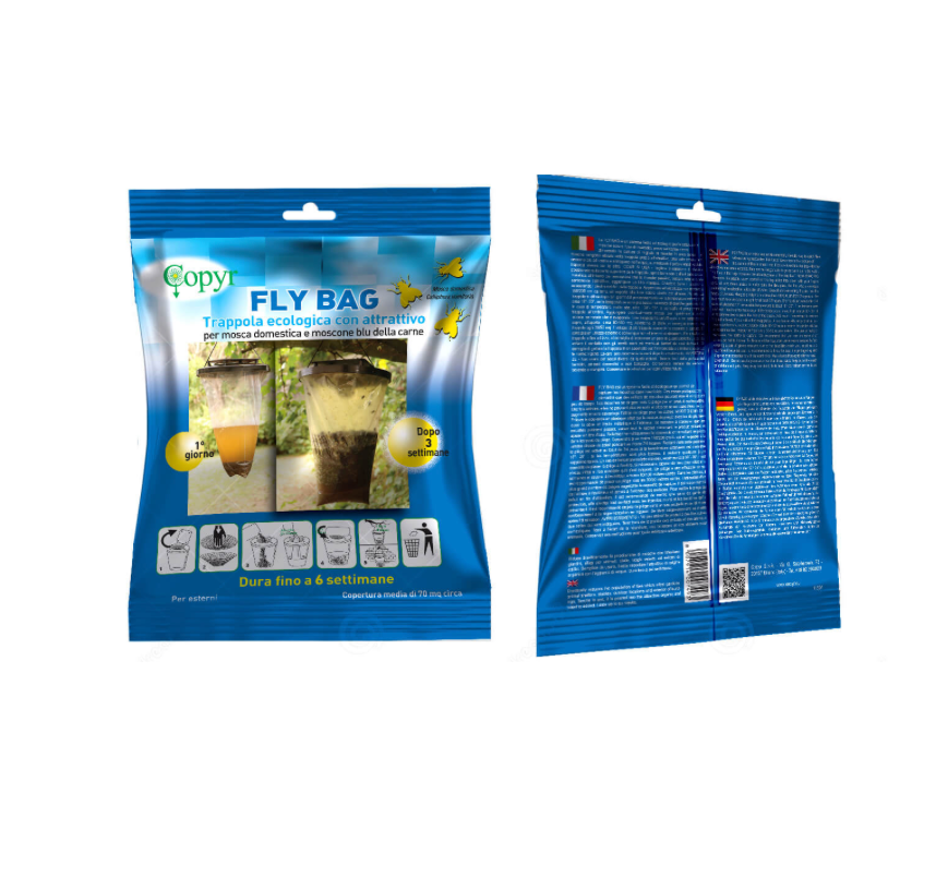 FLY BAG trappola ecologica con attrattivo per mosche Copyr