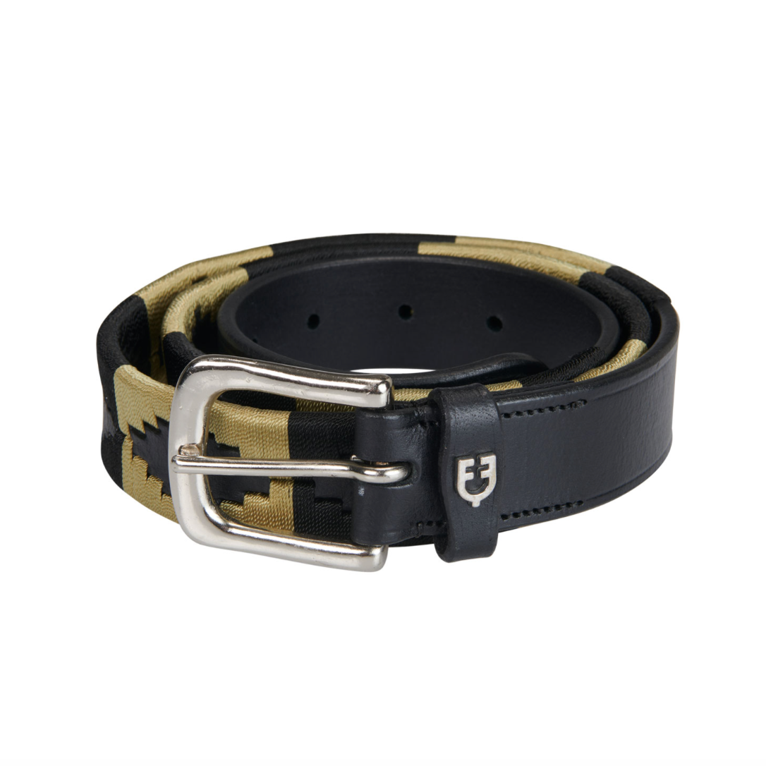 Cintura in cuoio con motivo Southwest Equestro