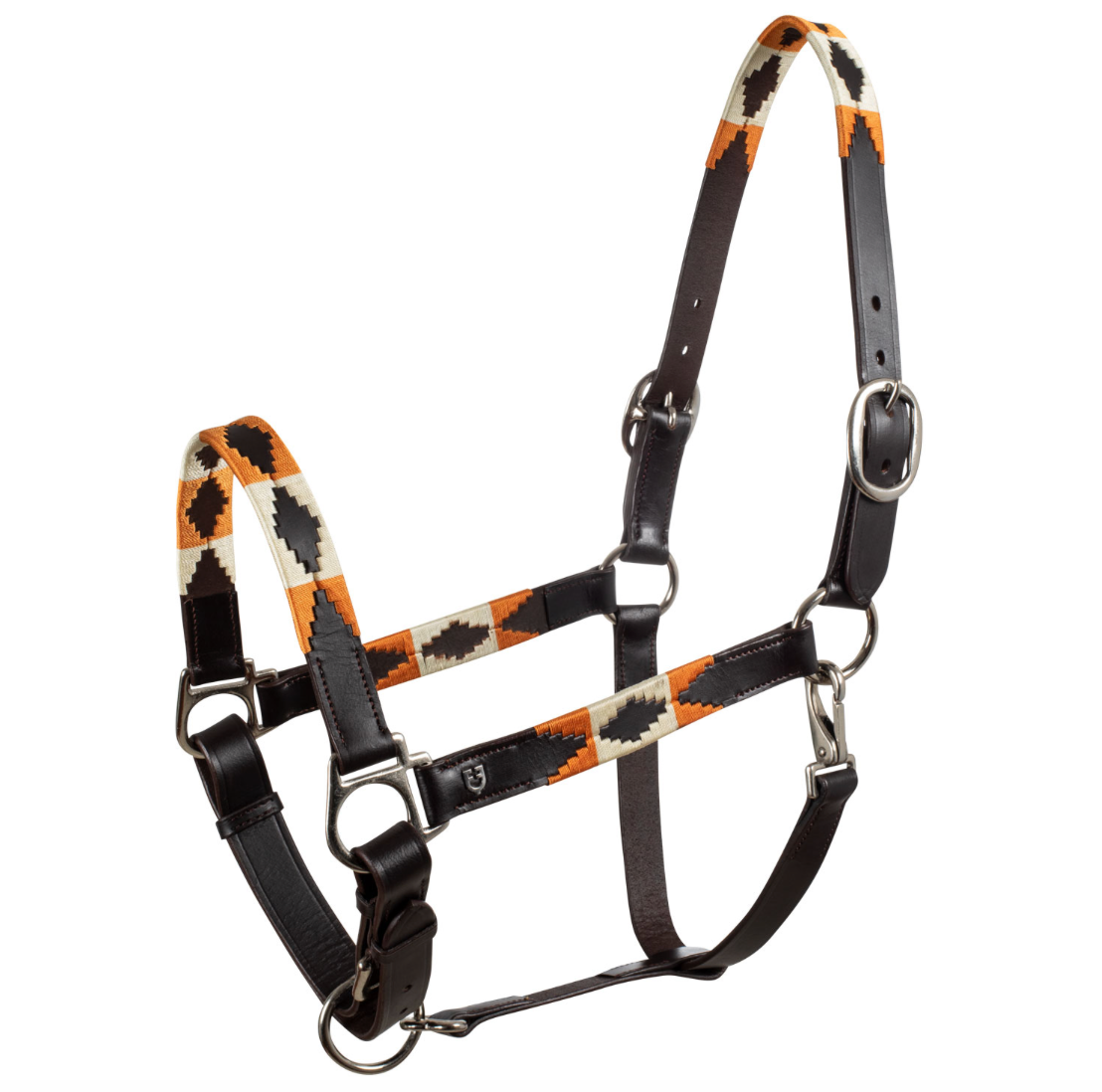 Cavezza in cuoio con decorazioni Navajo Equestro