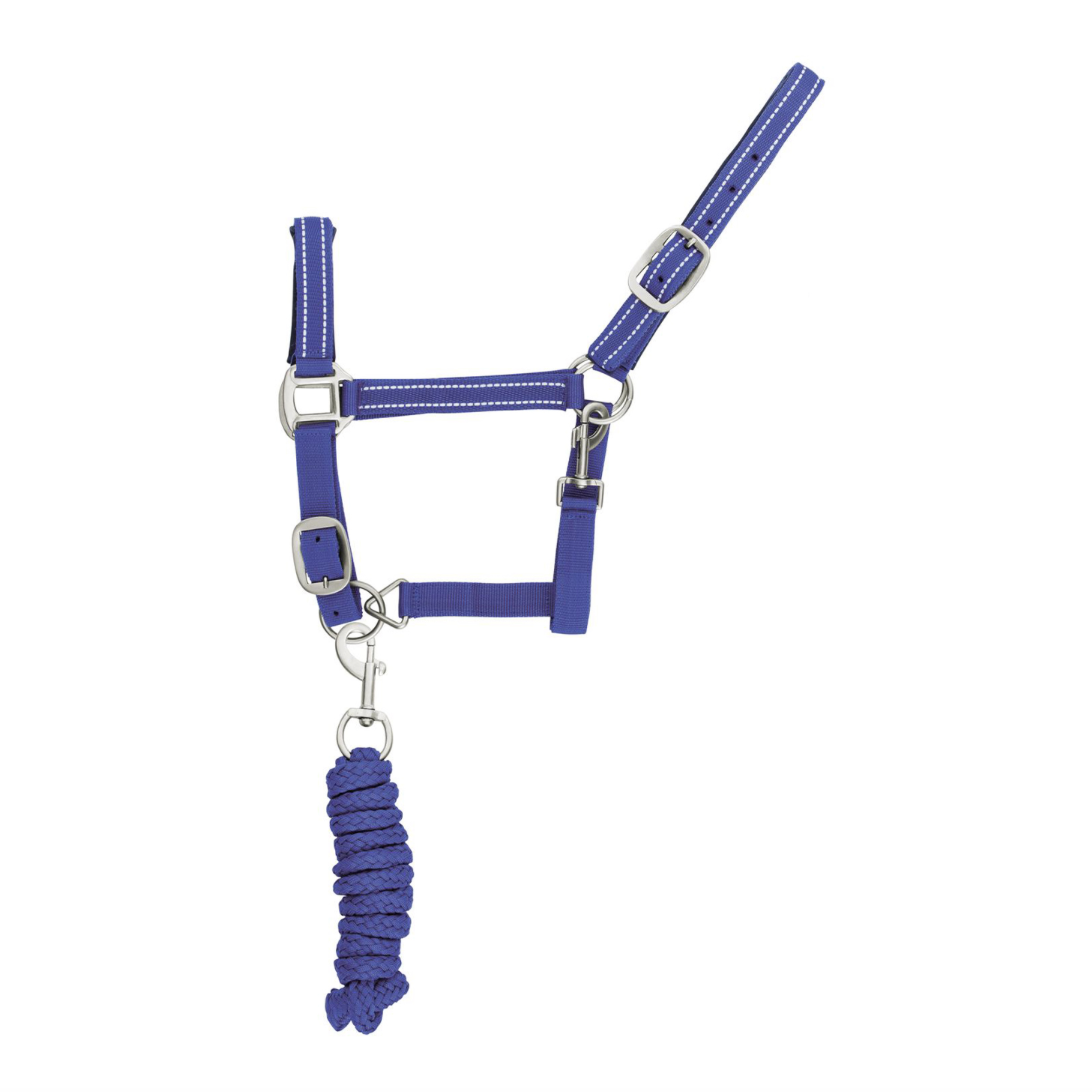 Cavezza nylon con lunghina modello Reflective