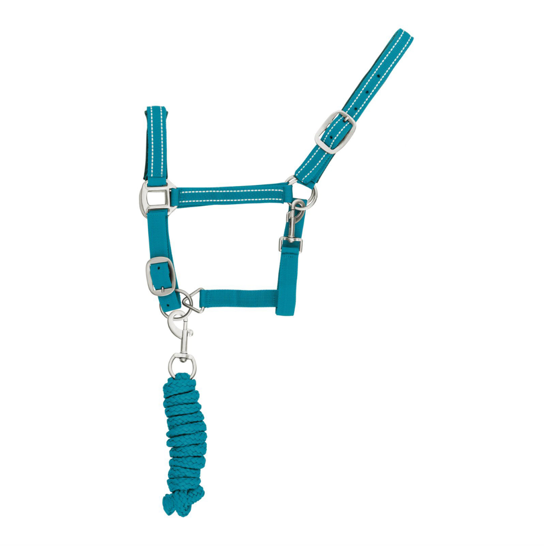 Cavezza nylon con lunghina modello Reflective