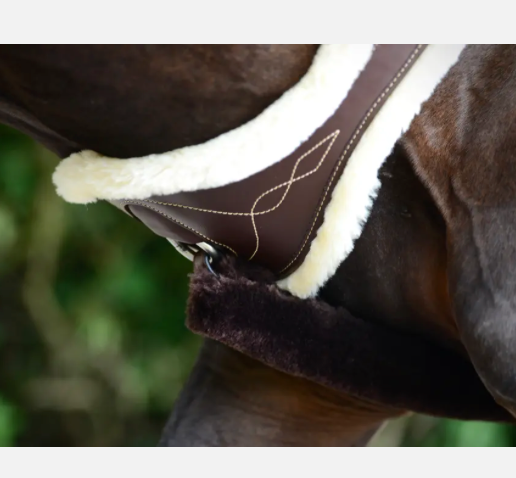 Sottopancia a caramella con pelliccia Kentucky marrone