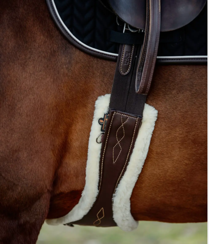 Sottopancia a caramella con pelliccia Kentucky marrone