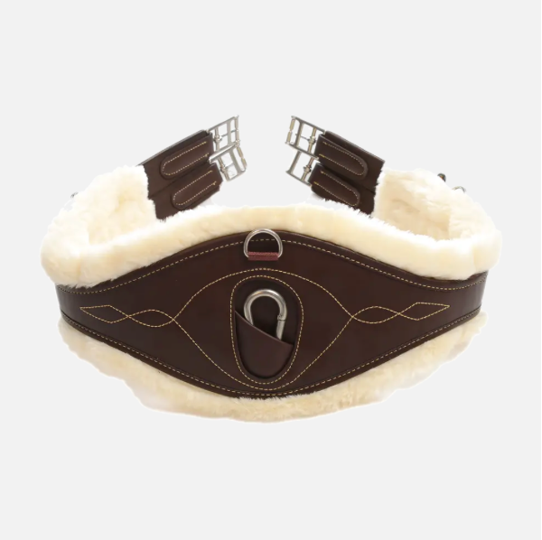 Sottopancia a caramella con pelliccia Kentucky marrone