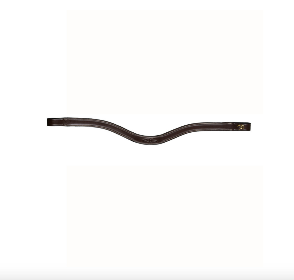 Frontalino piatto a forma di V in pelle Dy'On