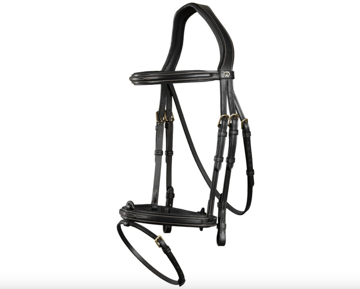 Testiera Dy'On modello  modello Flash Noseband nero